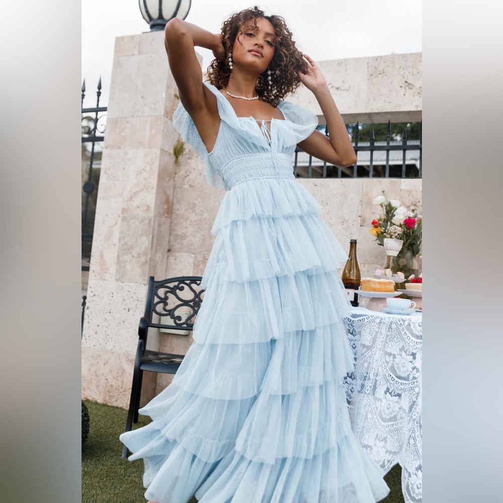 Belle Maxi Dress - Blue
